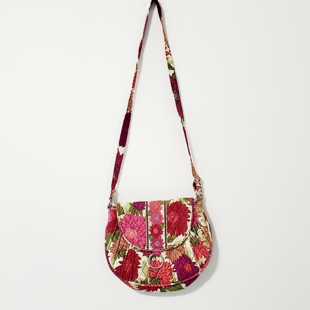 Vera Bradley Hello Dahlia Quilted Crossbody Bag - Picture 2 of 10